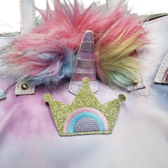 Under One Sky Unicorn Small Duffle Overnight Weekend Bag Pastel - Picture 2 of 15